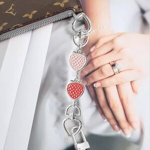 🍓 Strawberry Charm Bag Extension 6.5” x 1” NWT